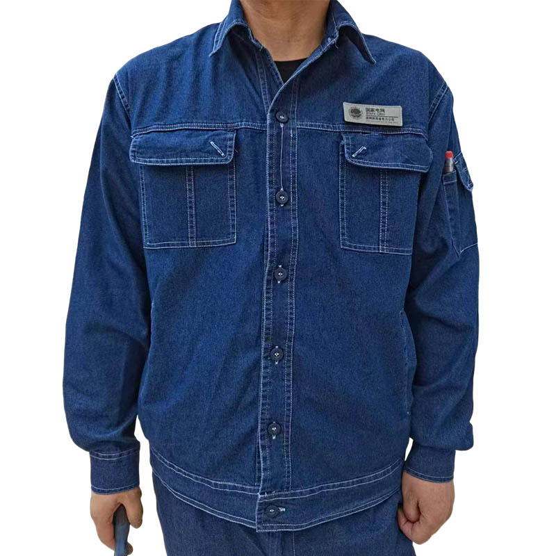 Denim Conductive Yarn Work Clothes
